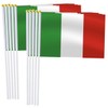 25 Pack Italy Handheld Small Flag,Mini Italians Hand Held Miniature