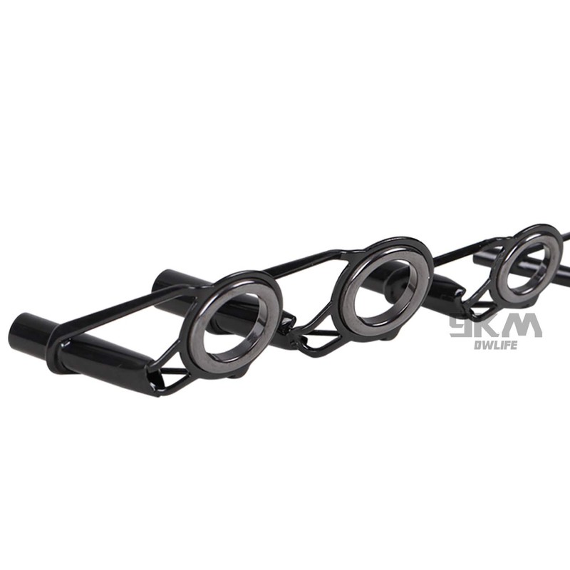 9KM DWLIFE Fishing Rod Tip Repair Black Stainless Steel Ceramic