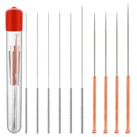 3D Printer Nozzle Cleaning Needles, 3D Printer Nozzle Cleaning Set, 3D Printer Accessories, 10 Pieces Nozzle Cleaning Needle Made of Stainless Steel 0.15/0.2/0.25/0.3/0.35/0.4/0.5/0.6/0.8/1.0 mm