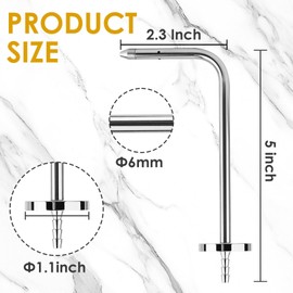 Static Pressure Probe with Magnetic Flange for HVAC Fieldpiece Manometers AMIN2, ADMN2, SDMN5 Models for Static Pressure Measurement (2 PCS)