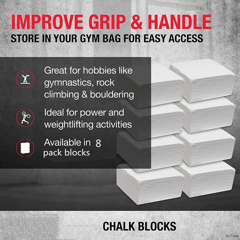 Gym Chalk Blocks, Premium Sport Hand Chalk,Easy Grip, Moisture Absorbing