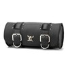 Motorcycle Tool Bag, Universal Motorcycle Handlebar Bag, Black PU Leather