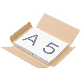 Earth Cardboard Click Post Box, A5, 40 Sheets (8.5 x 6.1 x Thickness 0.6 inches (21.5 x 15.3 x 1.6 cm) Brown Tatou Type, Small, Cardboard, Packaging, Shipping [0141]