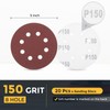 HARFINGTON 20 Pcs 5 Inch Sanding Disc 8 Hole 150