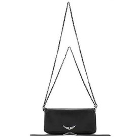 Bolso bandolera de piel para mujer, Bolso cruzado para mujer con 2 correas de hombro desmontables de 45.5" y 23,5"