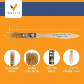 Vermeer 36Pk - 1/2" Chip Brushes for Paints, Stains, Varnishes, Glues & Gesso