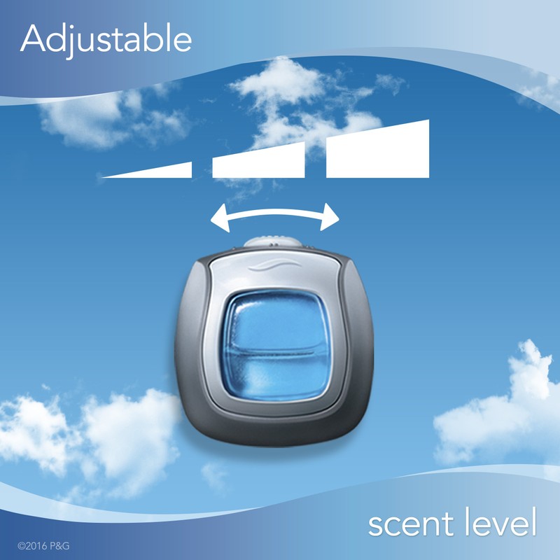 Febreze Car Air Fresheners, Hawaiian Aloha, Odor Eliminator for Strong