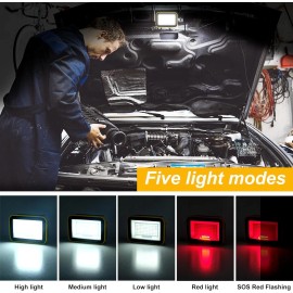 T-SUN 4× Rechargeable Work Lights LED  Portable Super Bright Floodlights Camp US Stock