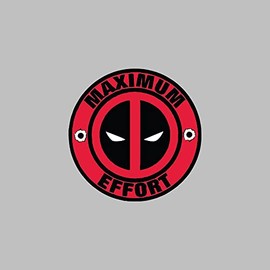 Deadpool Decal Maximum Effort Vinyl Sticker