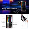 RTNLIT 2-Port Music RGB LED Controller with 40 Keys IR
