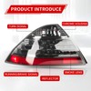 A pair of Smoke Taillights with bulbs for Honda 2006-2007