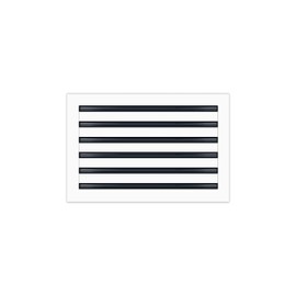 BUILDMART - 18x12 Modern AC Vent Cover - Decorative White Aluminum Air Vent - Standard Linear Slot Diffuser - Heating and Cooling Register Grille for Ceiling, Walls & Floors - Texas Buildmart