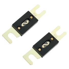 BOJACK 2PCS 80A ANL Fuse Holder and 2PCS 80Amp 32VDC ANL Fuses for Audio and Video Systems