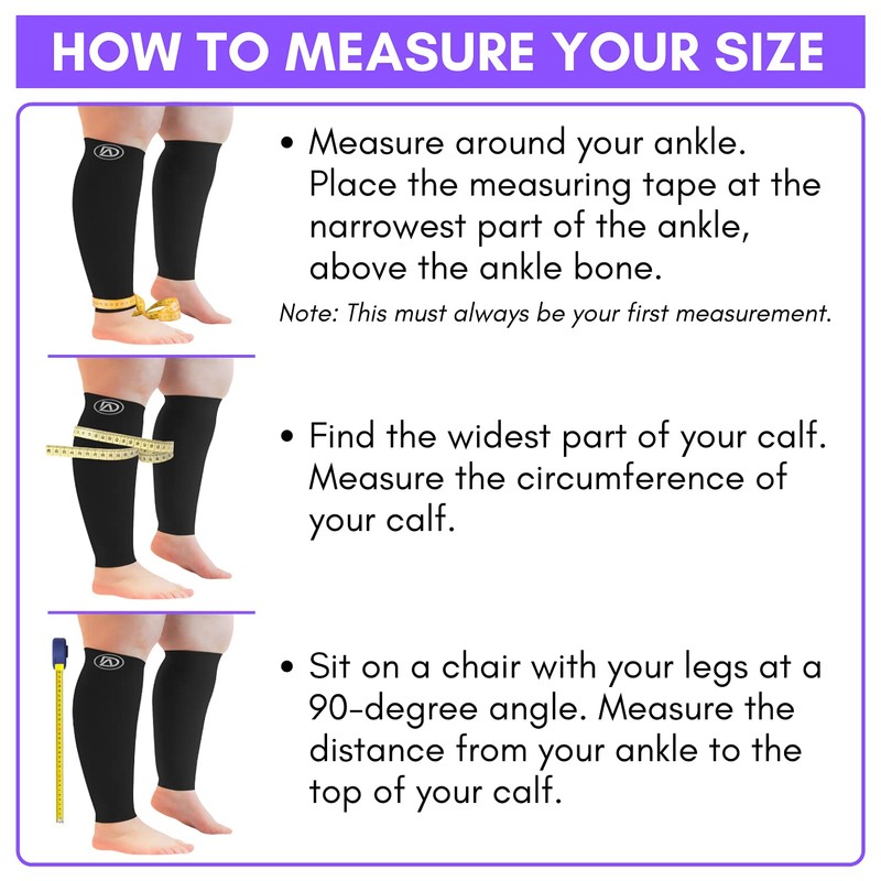 Dominion Active Plus Sized Compression Socks (2X, Purple)