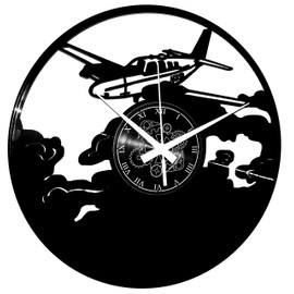 Instant Karma Clocks Vinyl Wall Clock Travel Airplane Aviation Pilot Vintage Silent