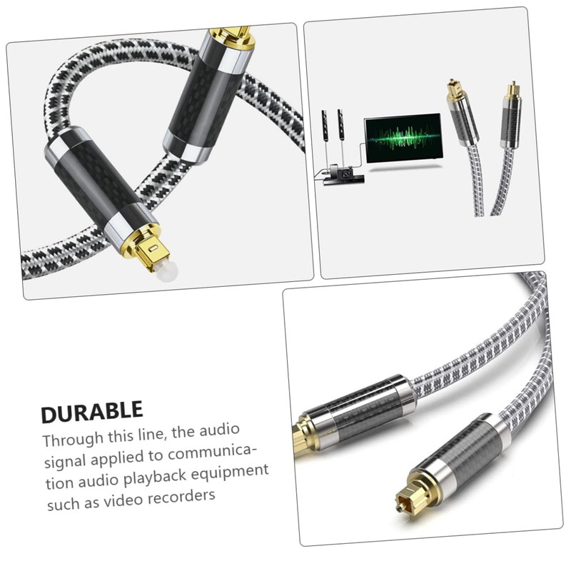 OSALADI Optical Audio Cable High Fidelity for Amplifiers Speakers Wear-Resistant