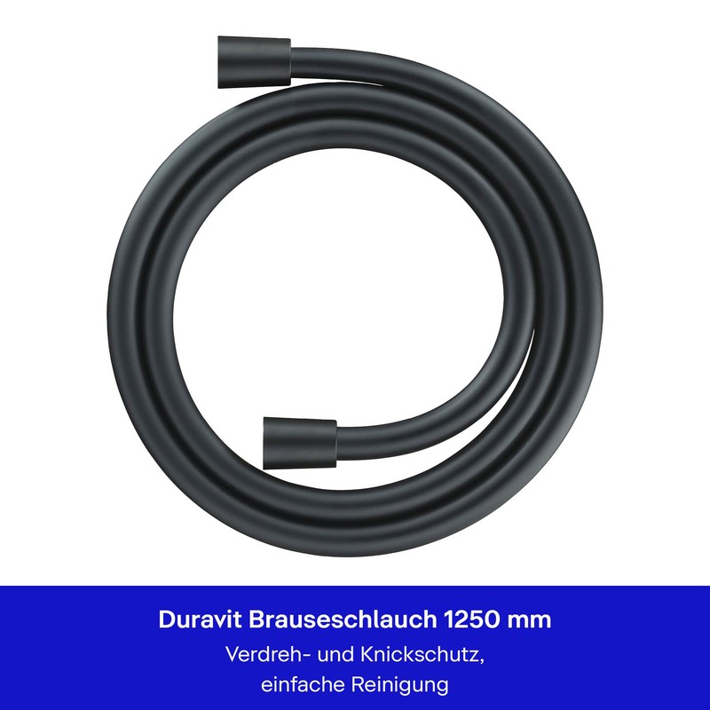 Duravit Universal Shower Hose, Flexible Shower Hose, 1.25 m with