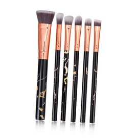 Beavorty 10Pcs eyebrow Highlighter Cosmetic Buffing brush professional makeup concealer travel makeup brush makeup brush for woman beauty tools marble Miss