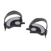 2PCS Exercise Bike Pedals with Straps PP PVC Stainless Steel