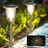 Solar Pathway Lights Outdoor 6 Pcs, Warm White Incandescent Solar