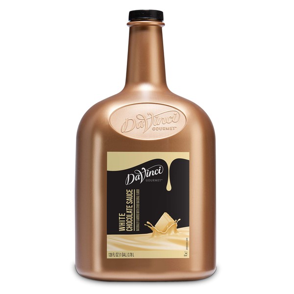 DaVinci Gourmet White Chocolate Sauce, 128 Fluid Ounce (Pack of 1)