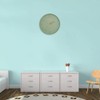 MPM Quality Design Wall Clock, Green, Modern Plastic Clock, Glass,