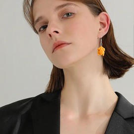 YISXVD Cute Mini Chicken Leg Fried Chicken Earrings Fun Simulation Food Dangle Earrings for Women Unique Party Jewelry (Fried Chicken)