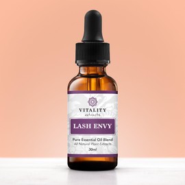 Vitality Extracts Lash Envy 30ml - Eyelash Enhancing Serum, Essential Oil Blend, Castor Oil, Thicker & Fuller Looking Lashes, Fatty Acids