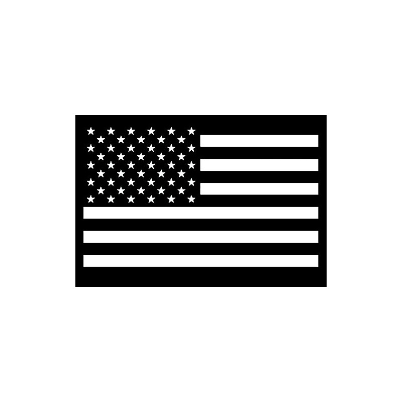 Black & White American Flag Patch