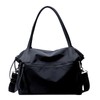 Hillrill Women's Tote Bag, Nylon Tote Bag, Black