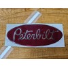 Peterbilt oem red/chrome replacement Peterbilt decal emblem genuine oem size