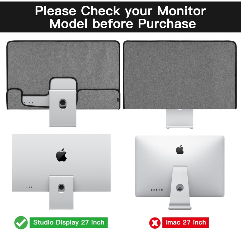 Monitor Cover Compatible with Apple Studio Display 27 Inch -