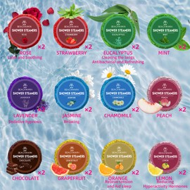 Gifts for women, shower steamers, aromatherapy, perfect self-care relaxation, body regeneration, multi-scented shower bombs, Mother's Day, women, mom (24 pieces)