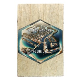 Wilton Manors Florida Travel Destination Souvenir Wooden 2" x 3" Fridge Magnet Single