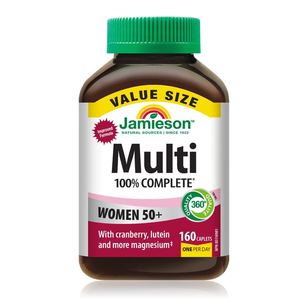 Jamieson 100% Complete Multivitamin for Women 50+, 160 caplets value