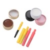 4Pcs Mapping Brow Paste Washable Eyebrows Design Paste White Black