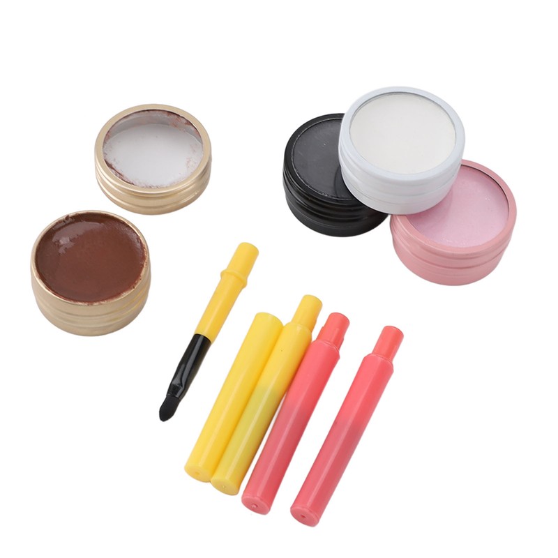 4Pcs Mapping Brow Paste Washable Eyebrows Design Paste White Black
