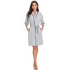 COLORFULLEAF Womens Robe Lightweight Kimono Robes Short Knit Bathrobe Summer