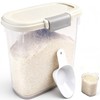 Large Rice Storage Container 20 Lbs - Tall Flour Container