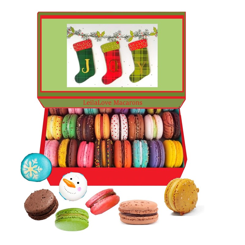 LeilaLove Macarons - 20 French Macarons in gift box