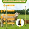 80 Inches Electric Fence Posts Fiberglass Step-in 20 Pack, Temporary