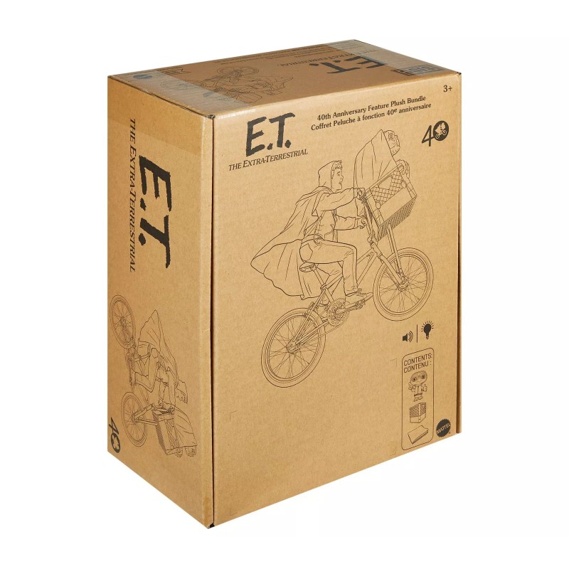 Mattel E.T. 40th Anniversary Interactive Plush w/ Basket and Blanket