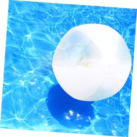 WOONEKY 3pcs Shiny Beach Balls Boys and Girls Pool Toy Inflatable Sequin Balls Decorative for Summer Fun