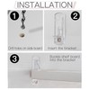 Rierdge 20 Pcs Plastic Locking Shelf Pins 5mm, 3/4” Clear