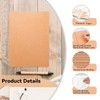 GJNMYSD 10 Pack A5 Blank Notebooks Kraft Brown Cover Journal