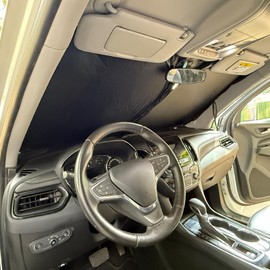 D-Lumina RAV-4 Windshield Sun Shades - Compatible with Toyota RAV4 2019 2020 2021 2022 2023 2024 2025 - Foldable Front Window Sun Protection, Heat Shield, Sunshade, Colourful