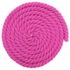 Super Soft 3 Strand Twisted Cotton Rope (Rose Red, 1/4