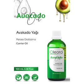 Oleora Avakado Yağı, Sabit Yağ, (Avocado Oil) Carrier Oil, Pure 100 Ml