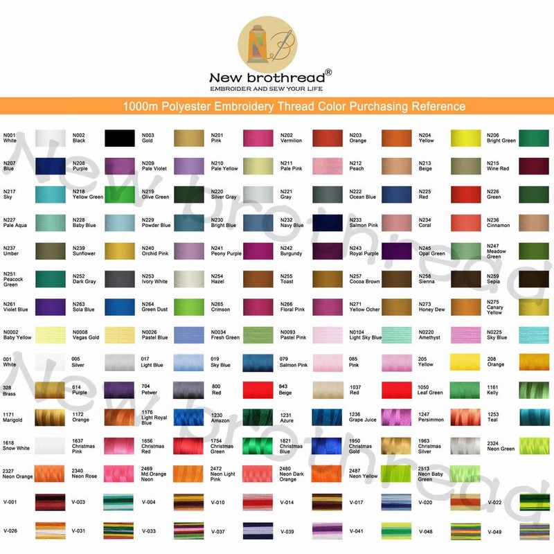 New brothread - 20 Options - 8 Snap Spools of