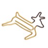 100pcs Shaped Paper Clips Deer Shape Metal Portable Office Clips